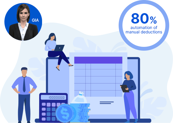 screenshot of AI-powered Deductions